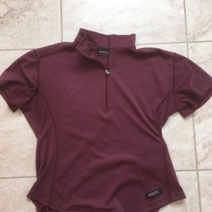 Kerrits short sleeve top. EUC Wine color. Medium.